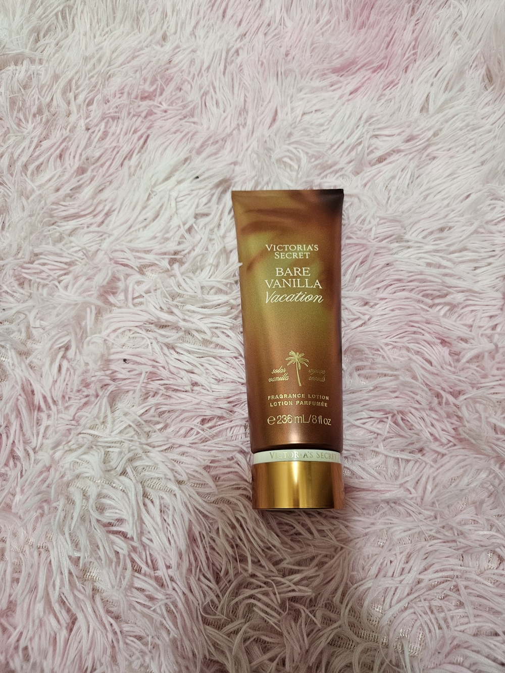 Victoria's Secret Bare Vanilla Vacation Lotion - Bronze & Gold